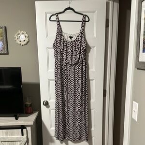 Lane Bryant White Sleeveless Scoop Neck Sundress